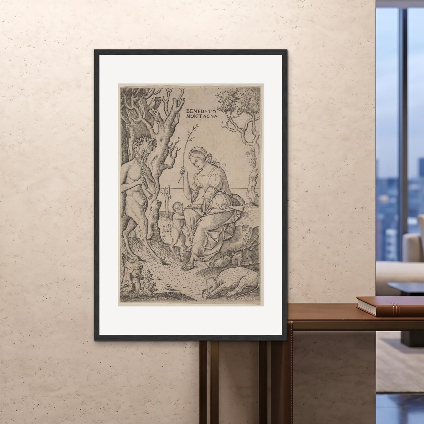 Orlonzo - FRAMED PRINT BLACK 100x150cm40x60 ROOM