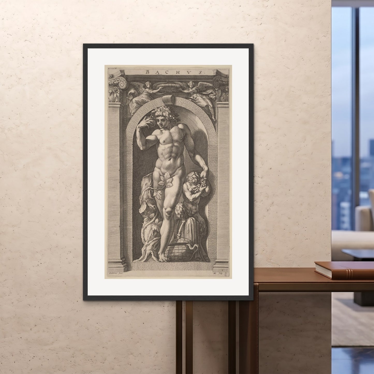 Orlonzo - FRAMED PRINT BLACK 100x150cm40x60 ROOM