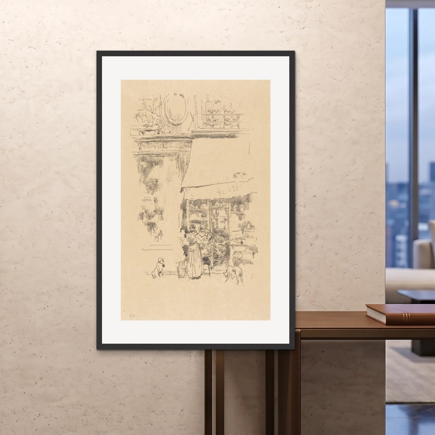 Orlonzo - FRAMED PRINT BLACK 100x150cm40x60 ROOM