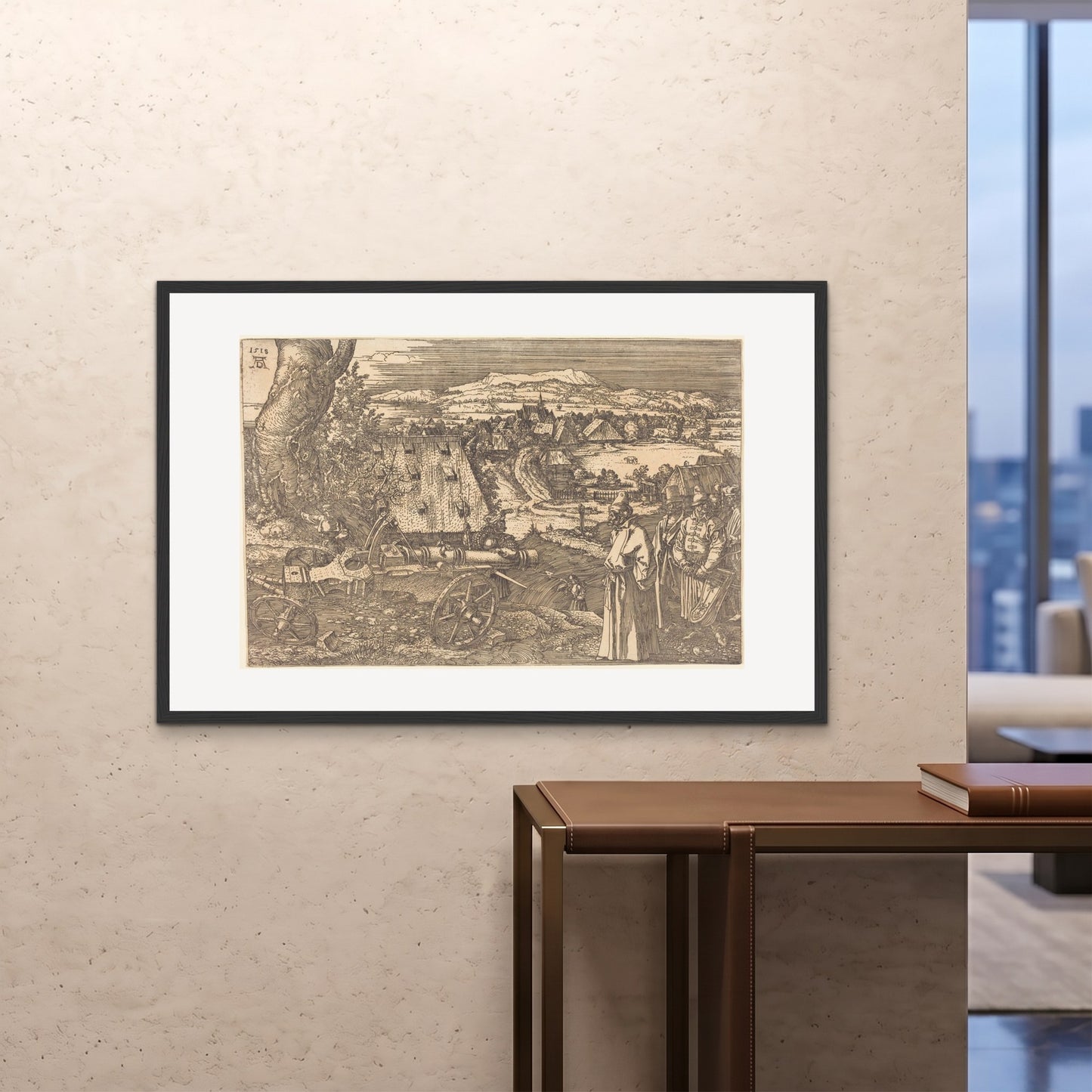 Orlonzo - FRAMED PRINT BLACK 12080cm4832 ROOM