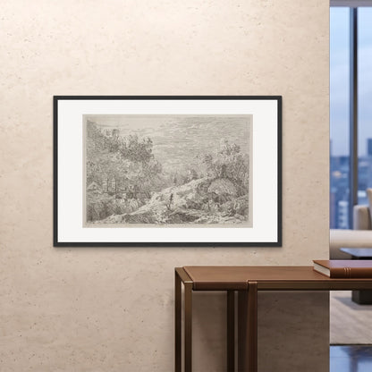 Orlonzo - FRAMED PRINT BLACK 12080cm4832 ROOM