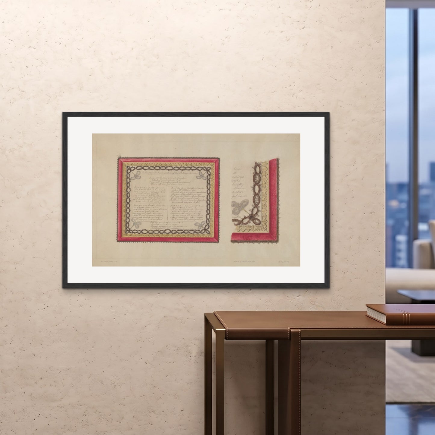 Orlonzo - FRAMED PRINT BLACK 12080cm4832 ROOM