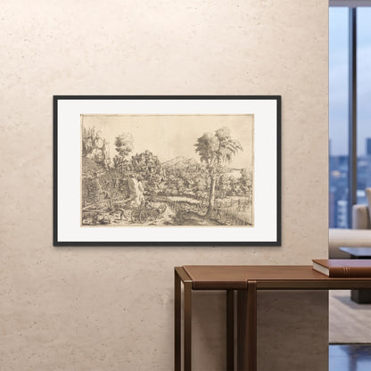 Orlonzo - FRAMED PRINT BLACK 12080cm4832 ROOM