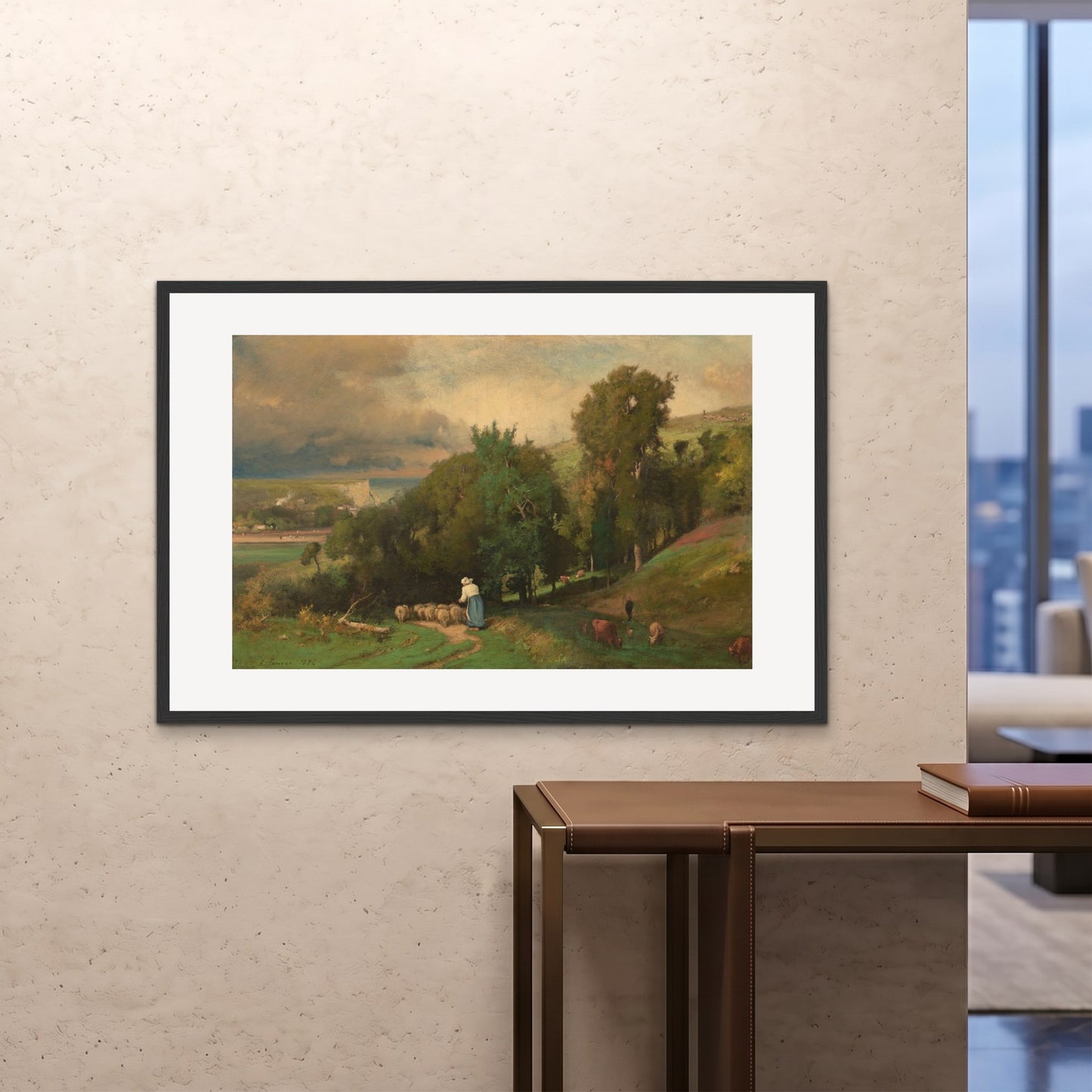 Orlonzo - FRAMED PRINT BLACK 12080cm4832 ROOM
