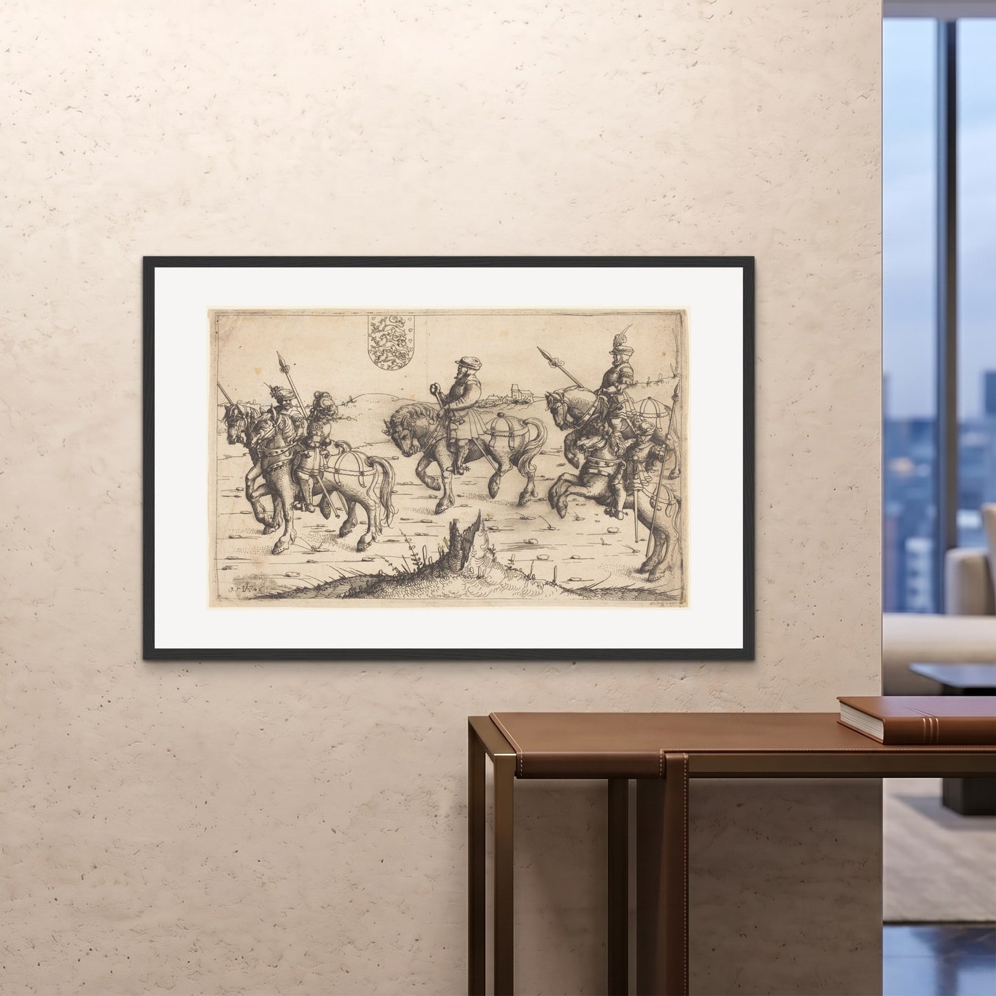 Orlonzo - FRAMED PRINT BLACK 12080cm4832 ROOM
