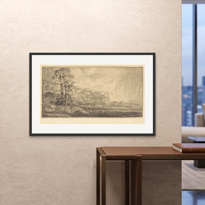 Orlonzo - FRAMED PRINT BLACK 12080cm4832 ROOM