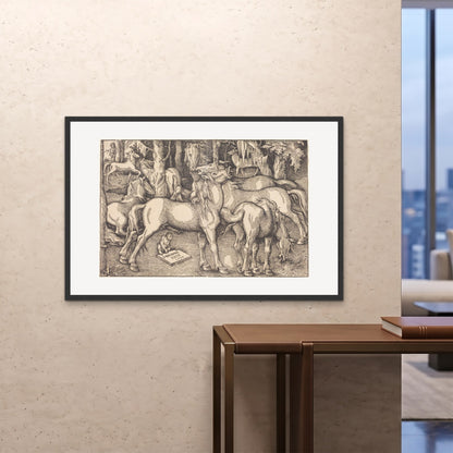 Orlonzo - FRAMED PRINT BLACK 12080cm4832 ROOM