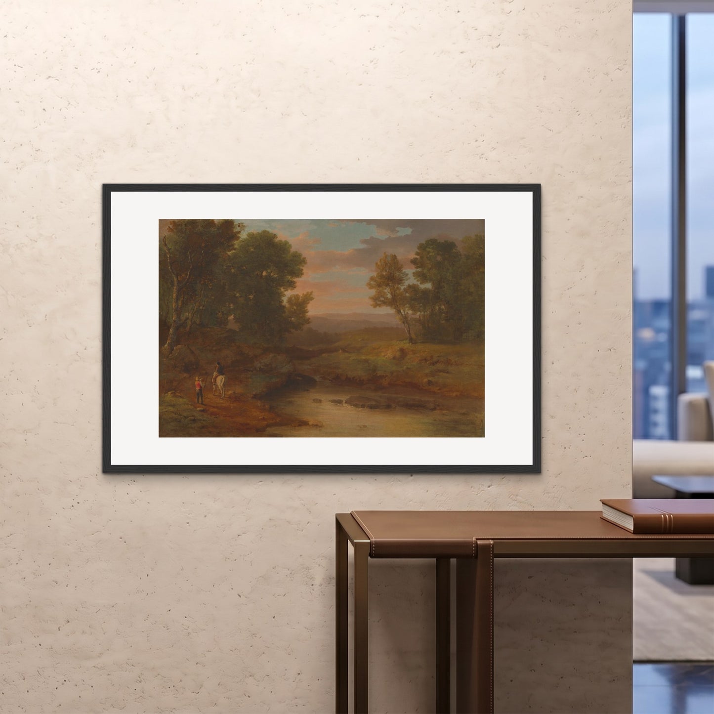 Orlonzo - FRAMED PRINT BLACK 12080cm4832 ROOM