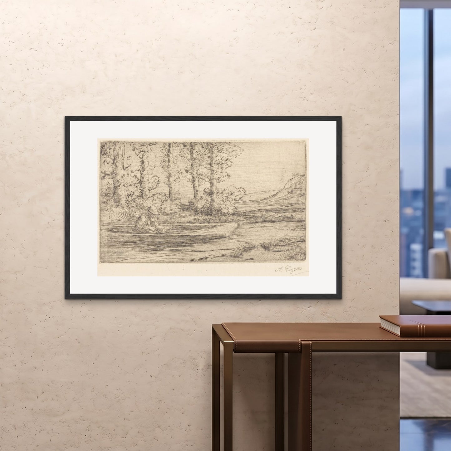 Orlonzo - FRAMED PRINT BLACK 12080cm4832 ROOM