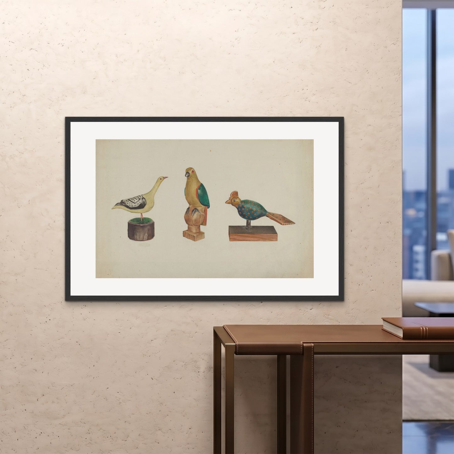 Orlonzo - FRAMED PRINT BLACK 12080cm4832 ROOM