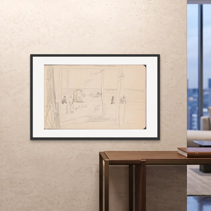Orlonzo - FRAMED PRINT BLACK 12080cm4832 ROOM