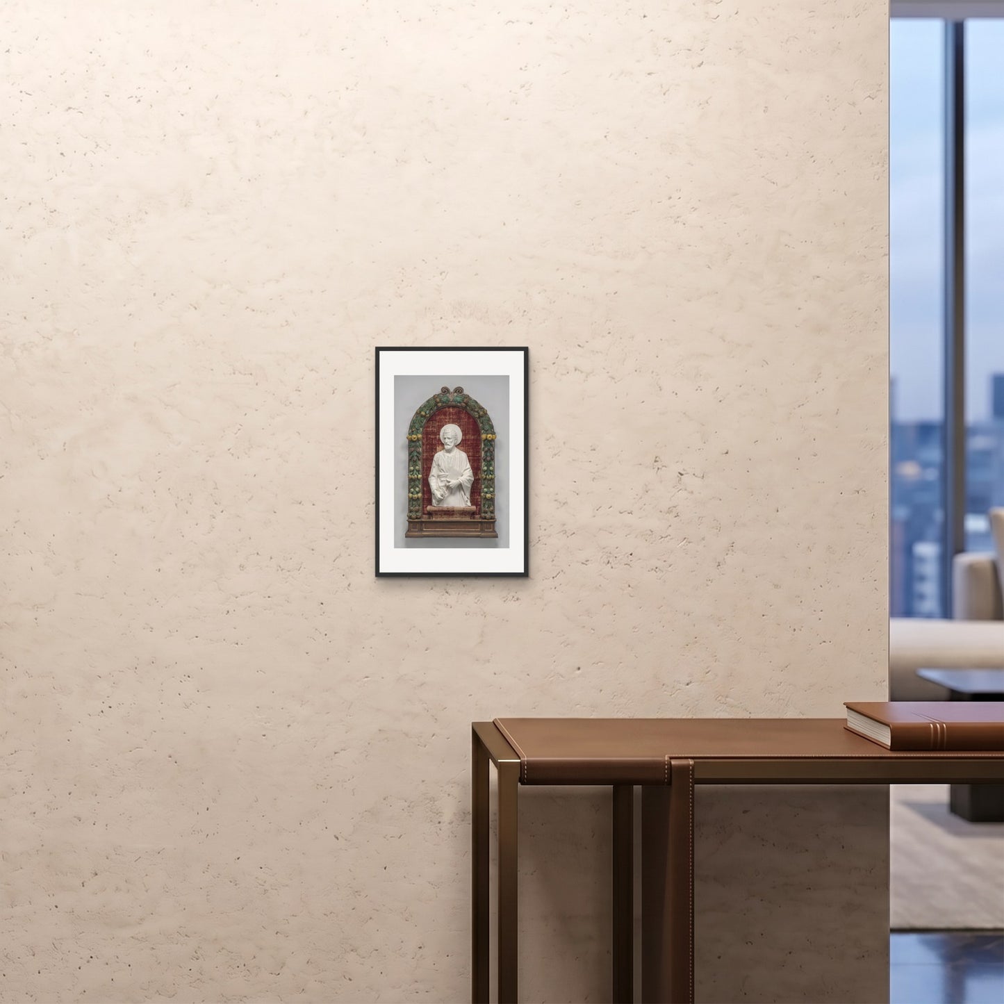 Orlonzo - FRAMED PRINT BLACK 12x1830x45cm ROOM