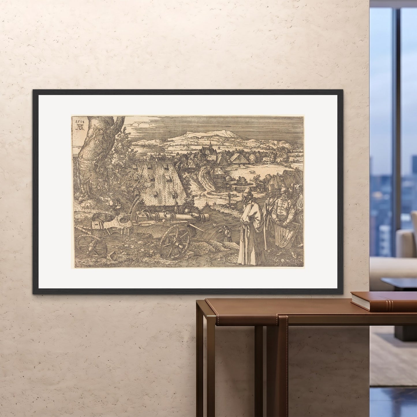 Orlonzo - FRAMED PRINT BLACK 150100cm6040 ROOM
