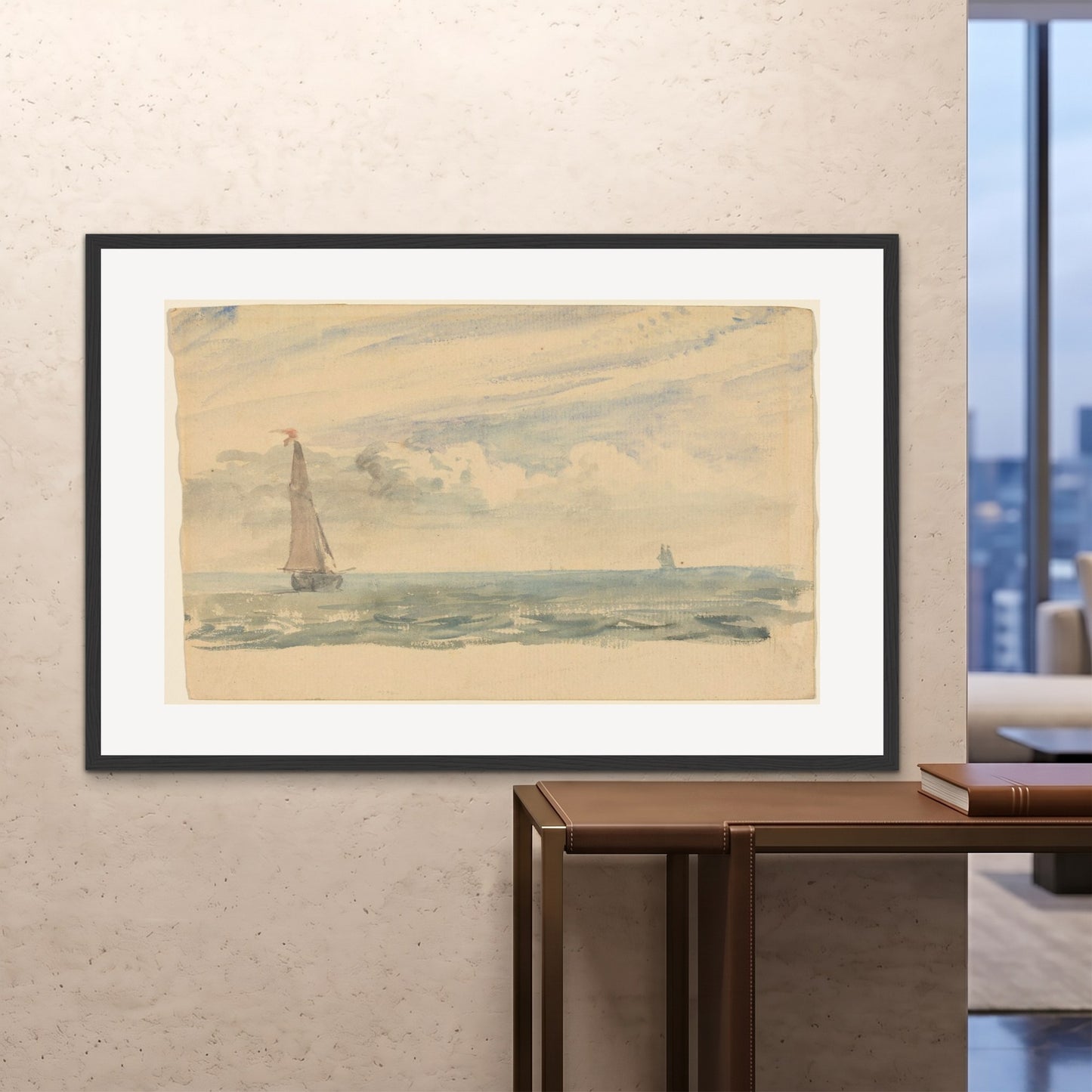 Orlonzo - FRAMED PRINT BLACK 150100cm6040 ROOM