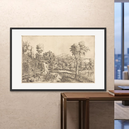 Orlonzo - FRAMED PRINT BLACK 150100cm6040 ROOM