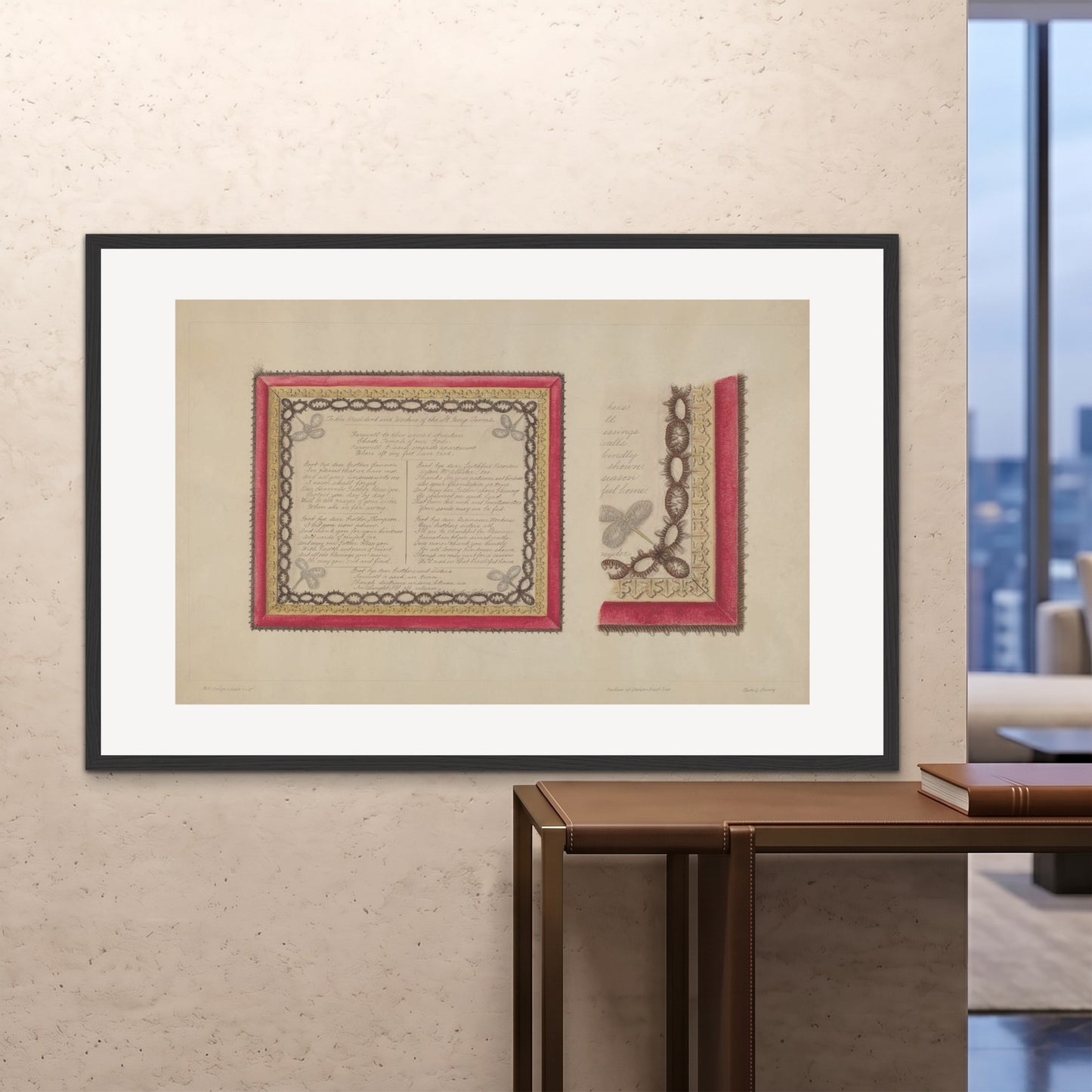 Orlonzo - FRAMED PRINT BLACK 150100cm6040 ROOM