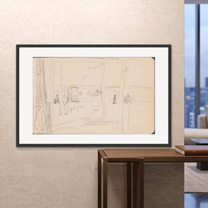 Orlonzo - FRAMED PRINT BLACK 150100cm6040 ROOM