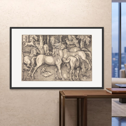Orlonzo - FRAMED PRINT BLACK 150100cm6040 ROOM