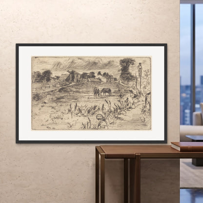 Orlonzo - FRAMED PRINT BLACK 150100cm6040 ROOM