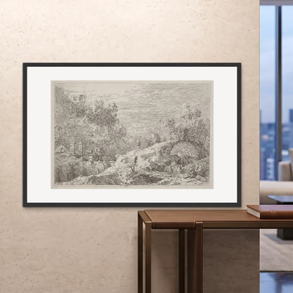 Orlonzo - FRAMED PRINT BLACK 150100cm6040 ROOM