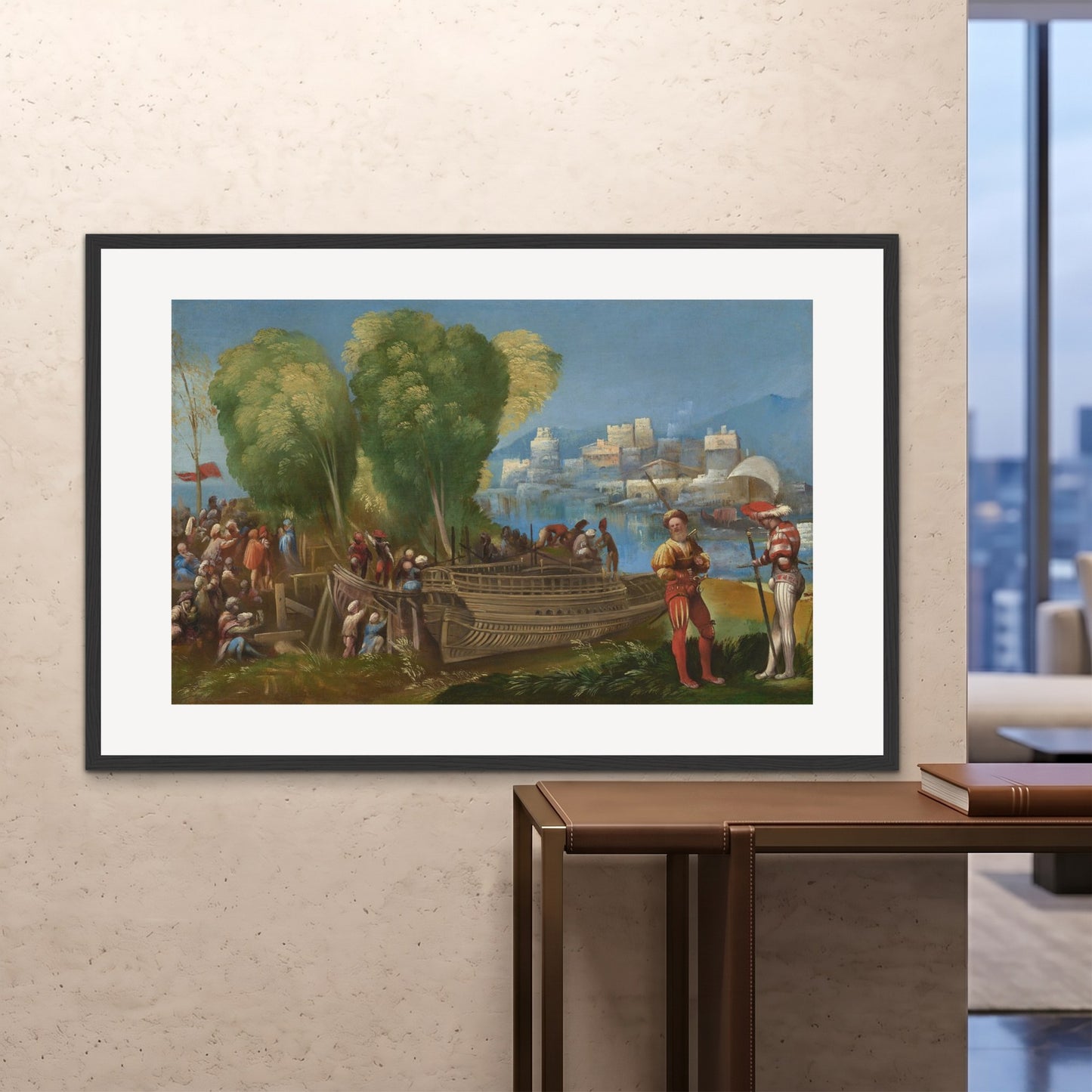 Orlonzo - FRAMED PRINT BLACK 150100cm6040 ROOM