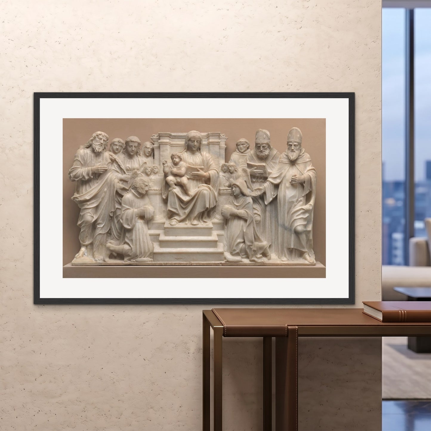 Orlonzo - FRAMED PRINT BLACK 150100cm6040 ROOM