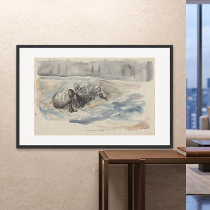 Orlonzo - FRAMED PRINT BLACK 150100cm6040 ROOM