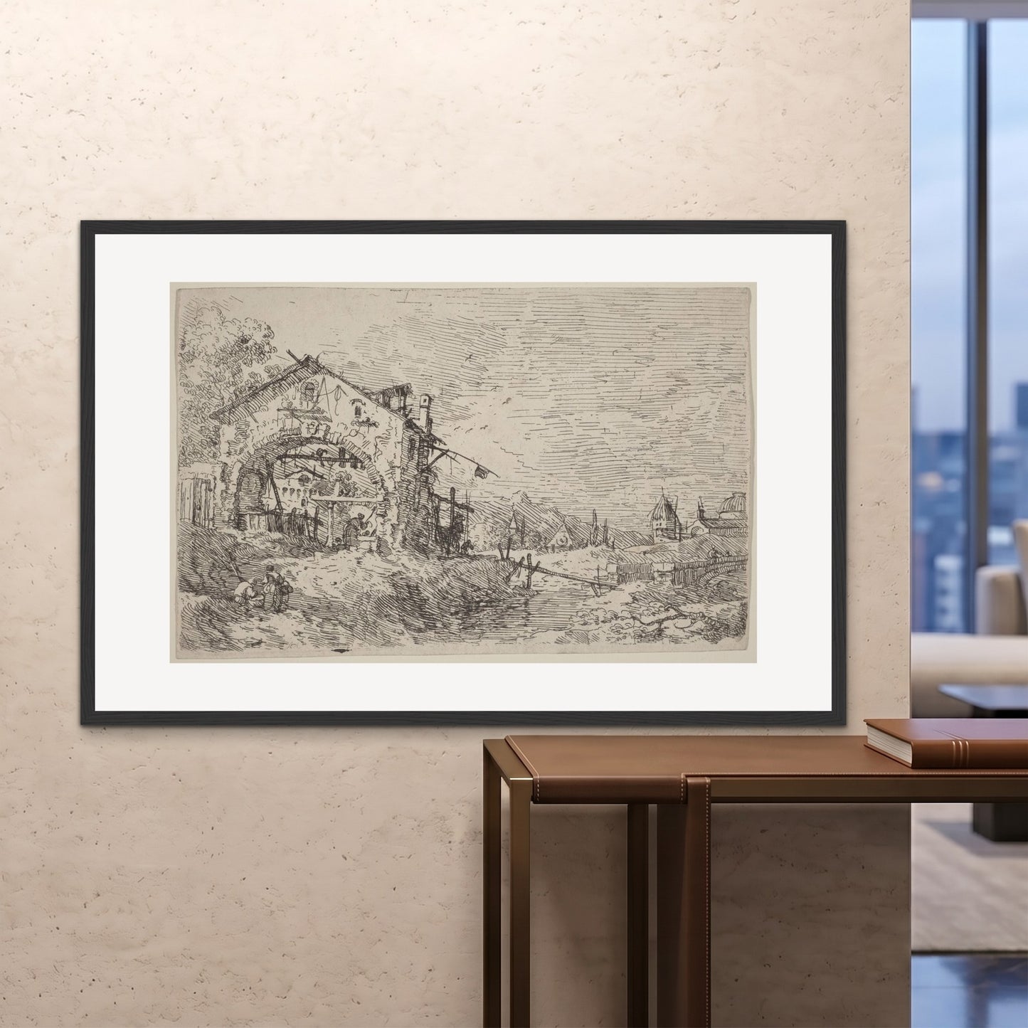 Orlonzo - FRAMED PRINT BLACK 150100cm6040 ROOM