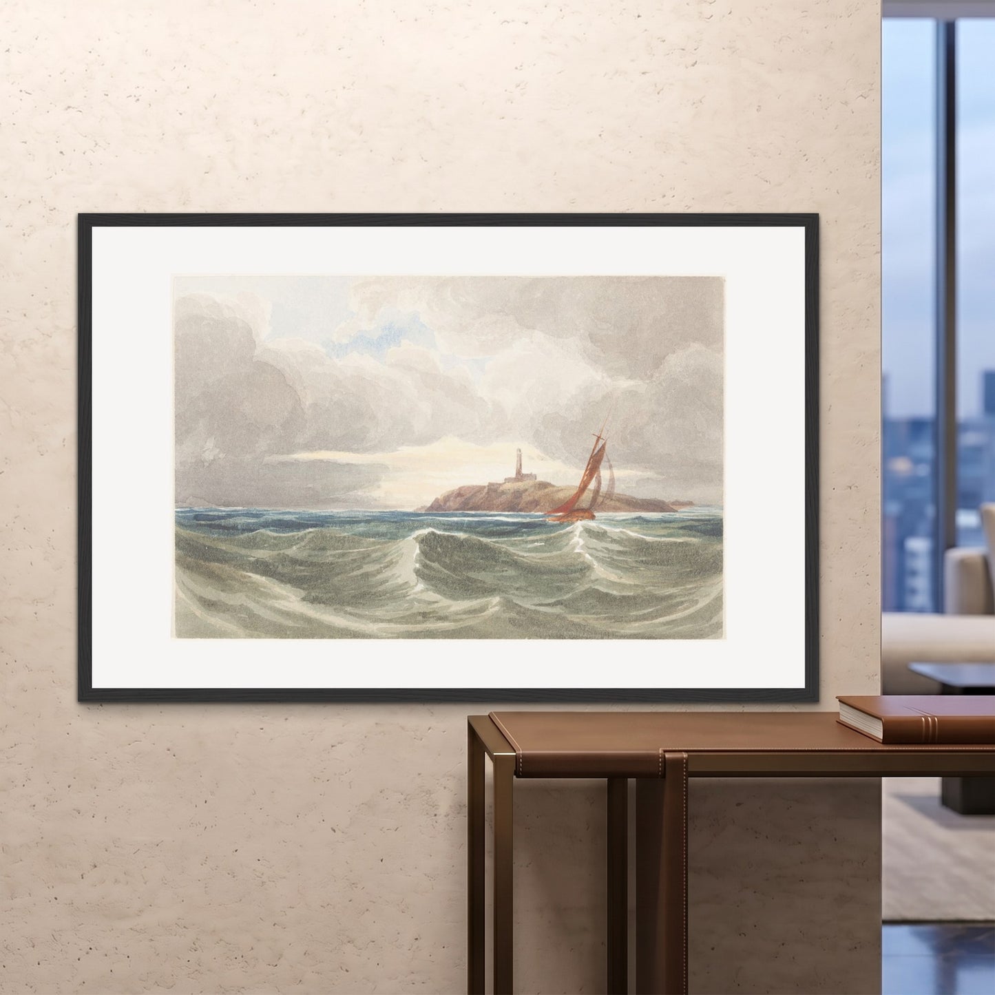 Orlonzo - FRAMED PRINT BLACK 150100cm6040 ROOM