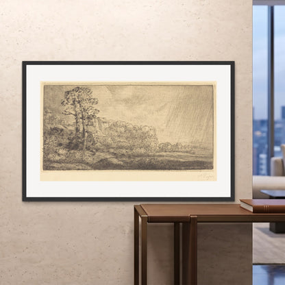 Orlonzo - FRAMED PRINT BLACK 150100cm6040 ROOM