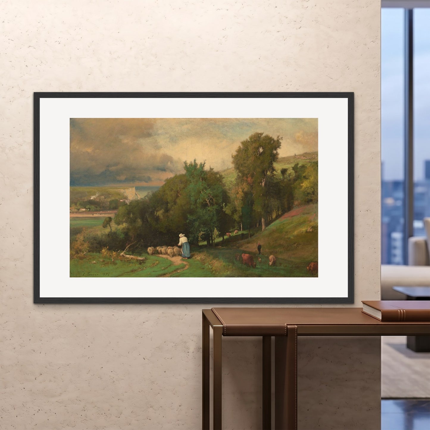 Orlonzo - FRAMED PRINT BLACK 150100cm6040 ROOM