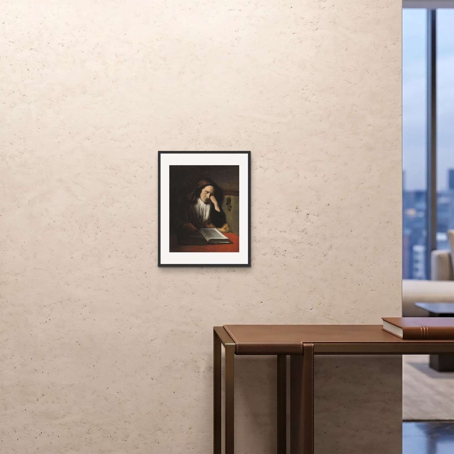 Orlonzo - FRAMED PRINT BLACK 16x2040x50cm ROOM