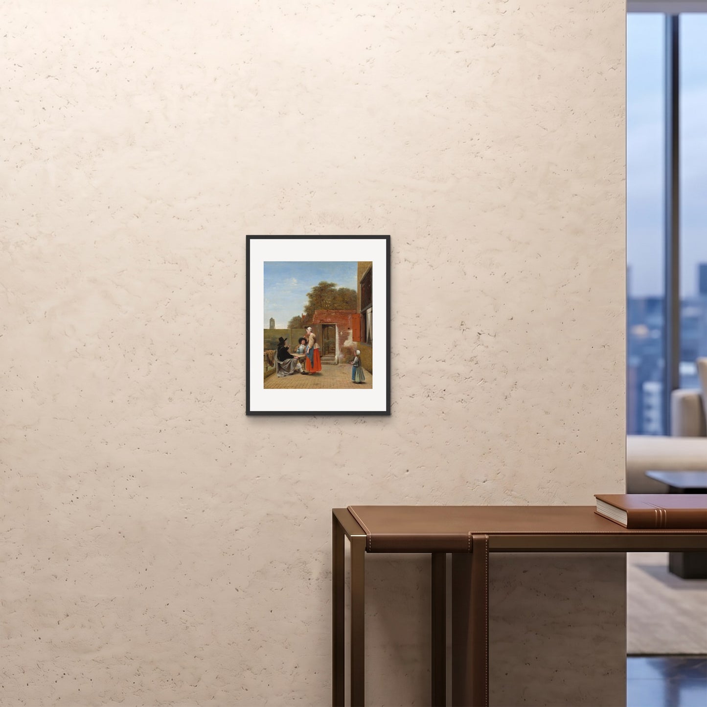 Orlonzo - FRAMED PRINT BLACK 16x2040x50cm ROOM