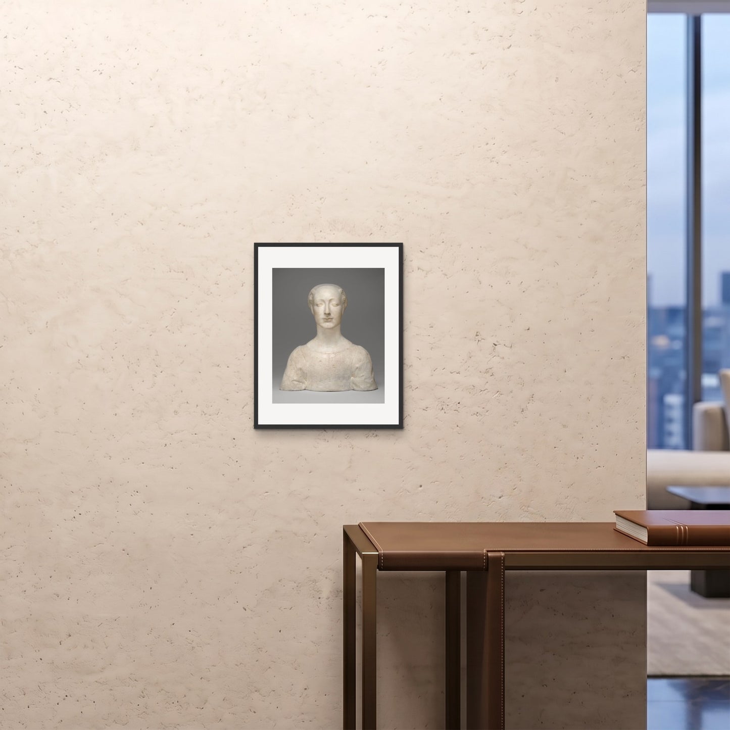 Orlonzo - FRAMED PRINT BLACK 16x2040x50cm ROOM