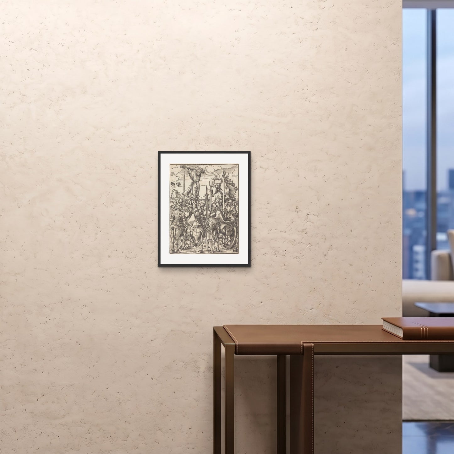 Orlonzo - FRAMED PRINT BLACK 16x2040x50cm ROOM
