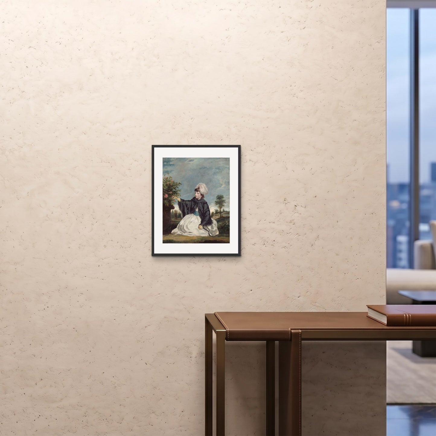 Orlonzo - FRAMED PRINT BLACK 16x2040x50cm ROOM