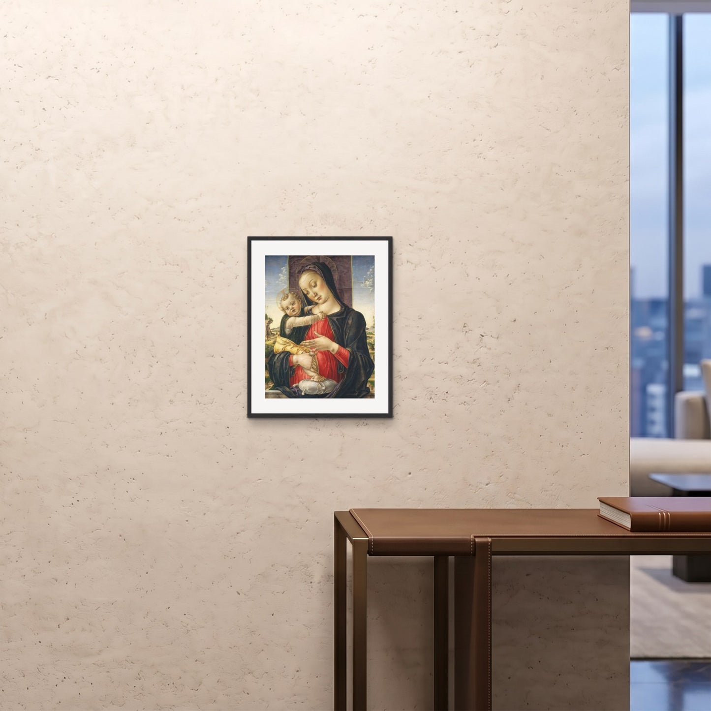 Orlonzo - FRAMED PRINT BLACK 16x2040x50cm ROOM