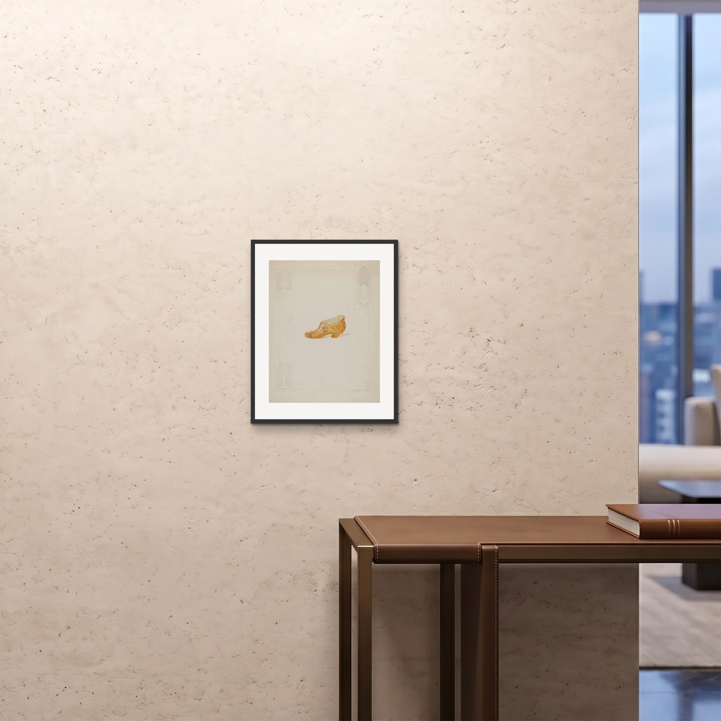 Orlonzo - FRAMED PRINT BLACK 16x2040x50cm ROOM