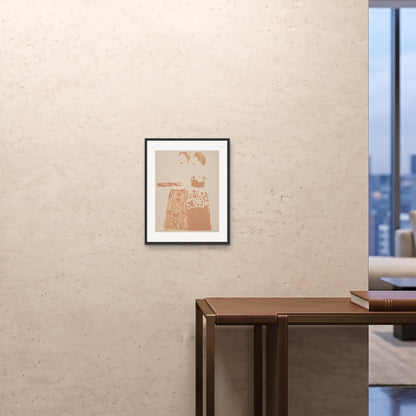 Orlonzo - FRAMED PRINT BLACK 16x2040x50cm ROOM