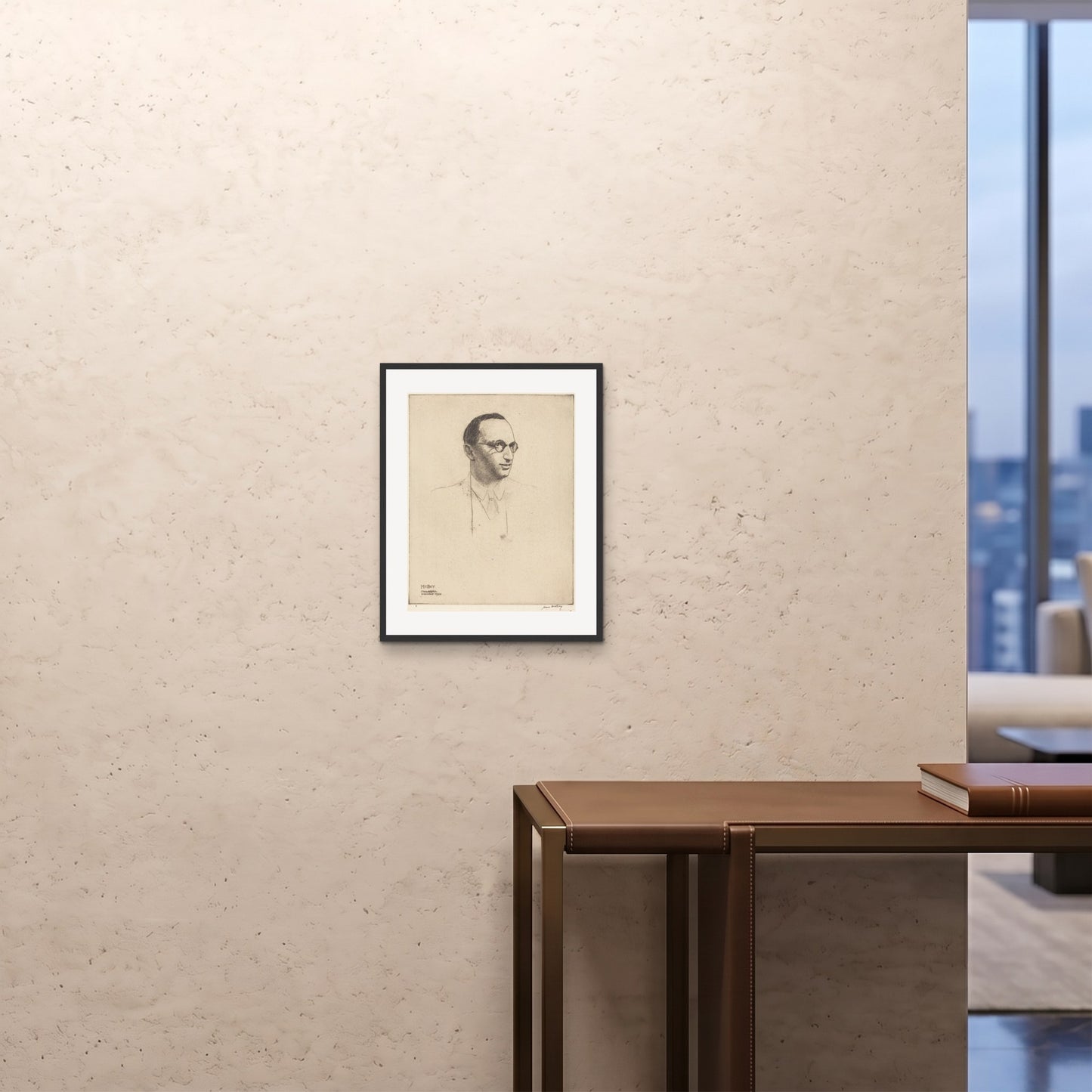 Orlonzo - FRAMED PRINT BLACK 16x2040x50cm ROOM