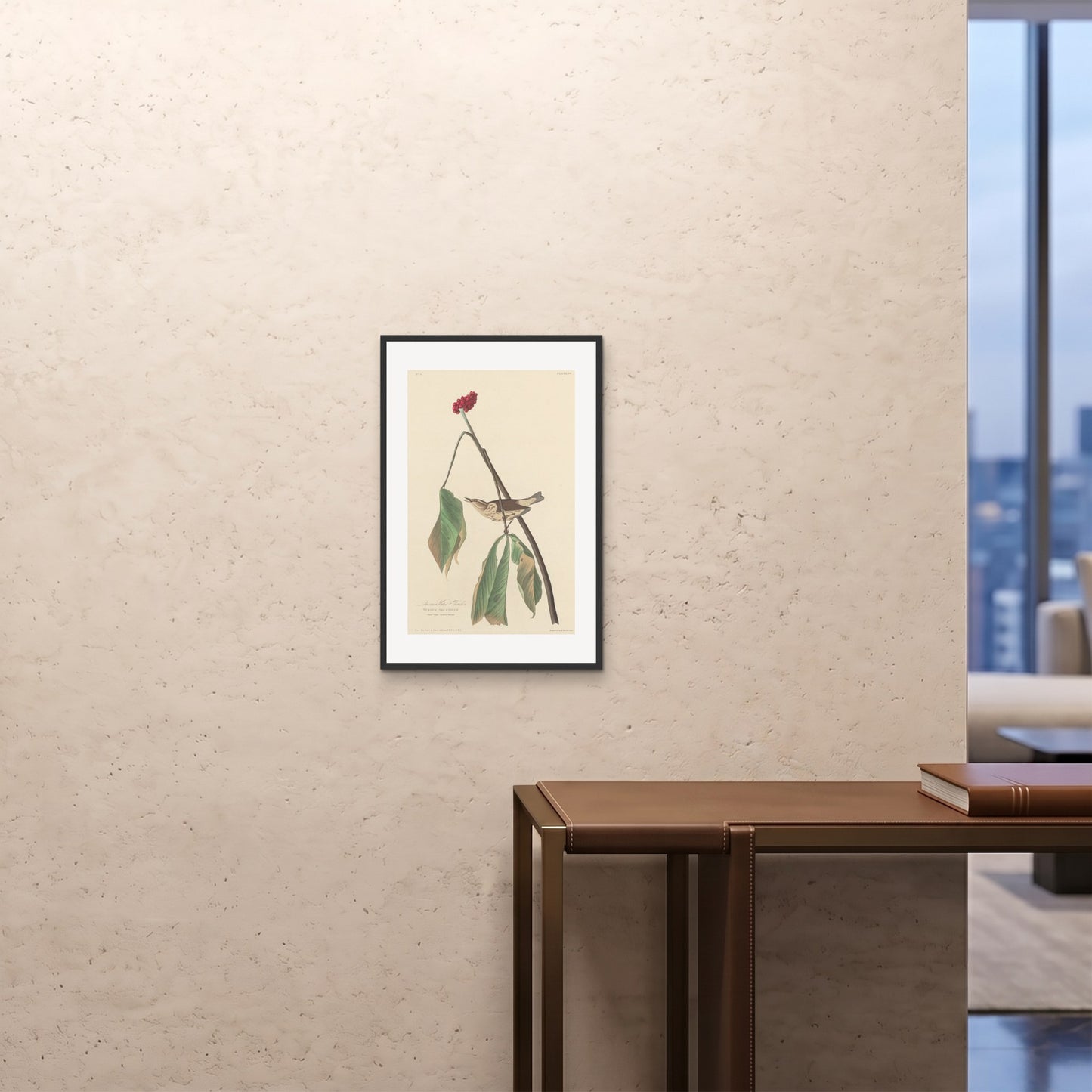 Orlonzo - FRAMED PRINT BLACK 16x2440x60cm ROOM
