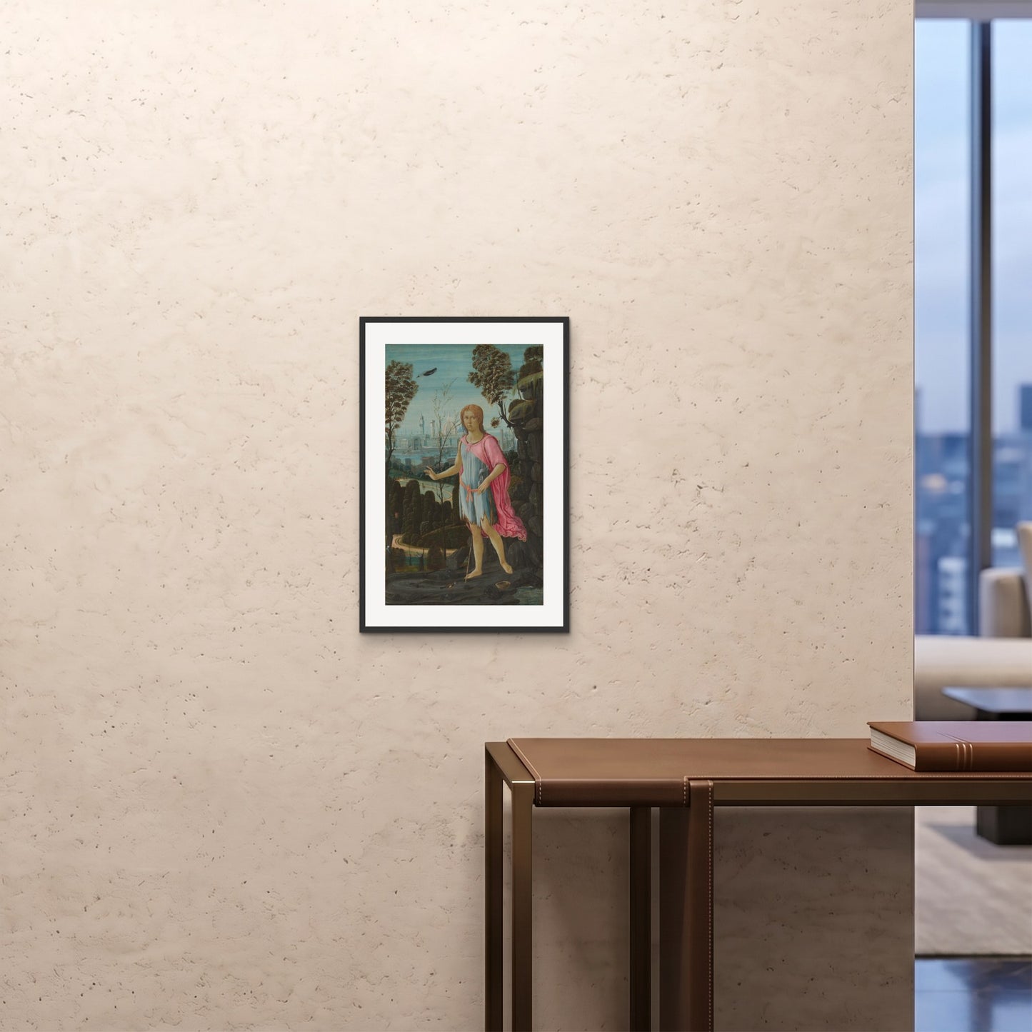 Orlonzo - FRAMED PRINT BLACK 16x2440x60cm ROOM