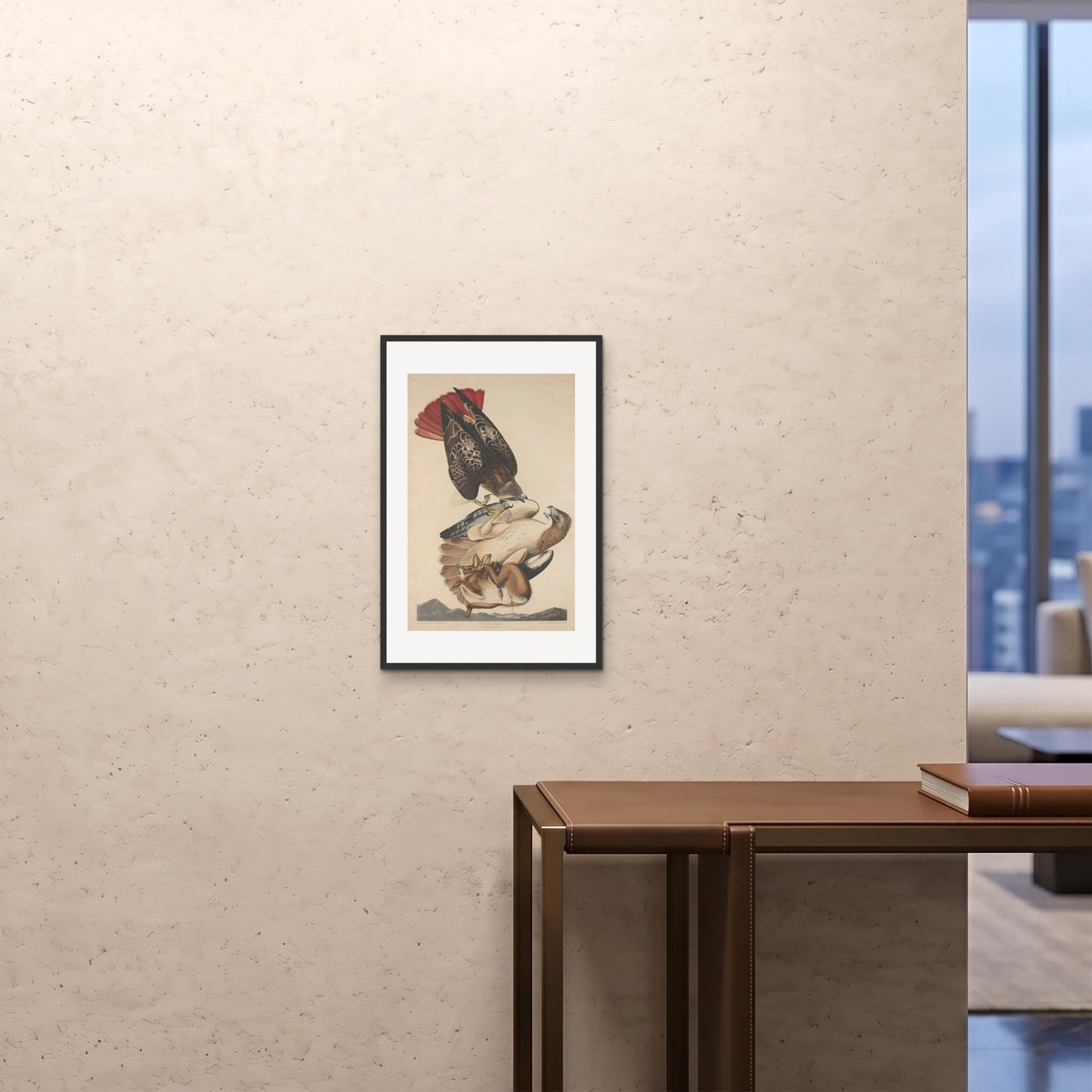 Orlonzo - FRAMED PRINT BLACK 16x2440x60cm ROOM