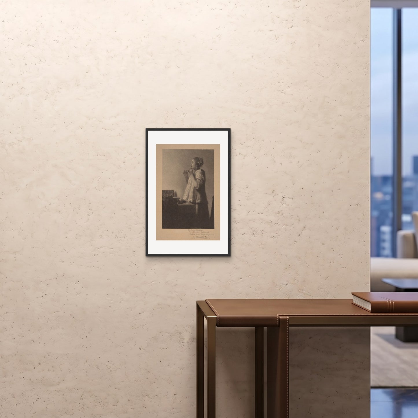 Orlonzo - FRAMED PRINT BLACK 16x2440x60cm ROOM