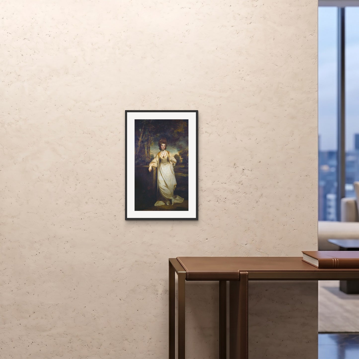 Orlonzo - FRAMED PRINT BLACK 16x2440x60cm ROOM