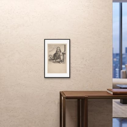 Orlonzo - FRAMED PRINT BLACK 16x2440x60cm ROOM