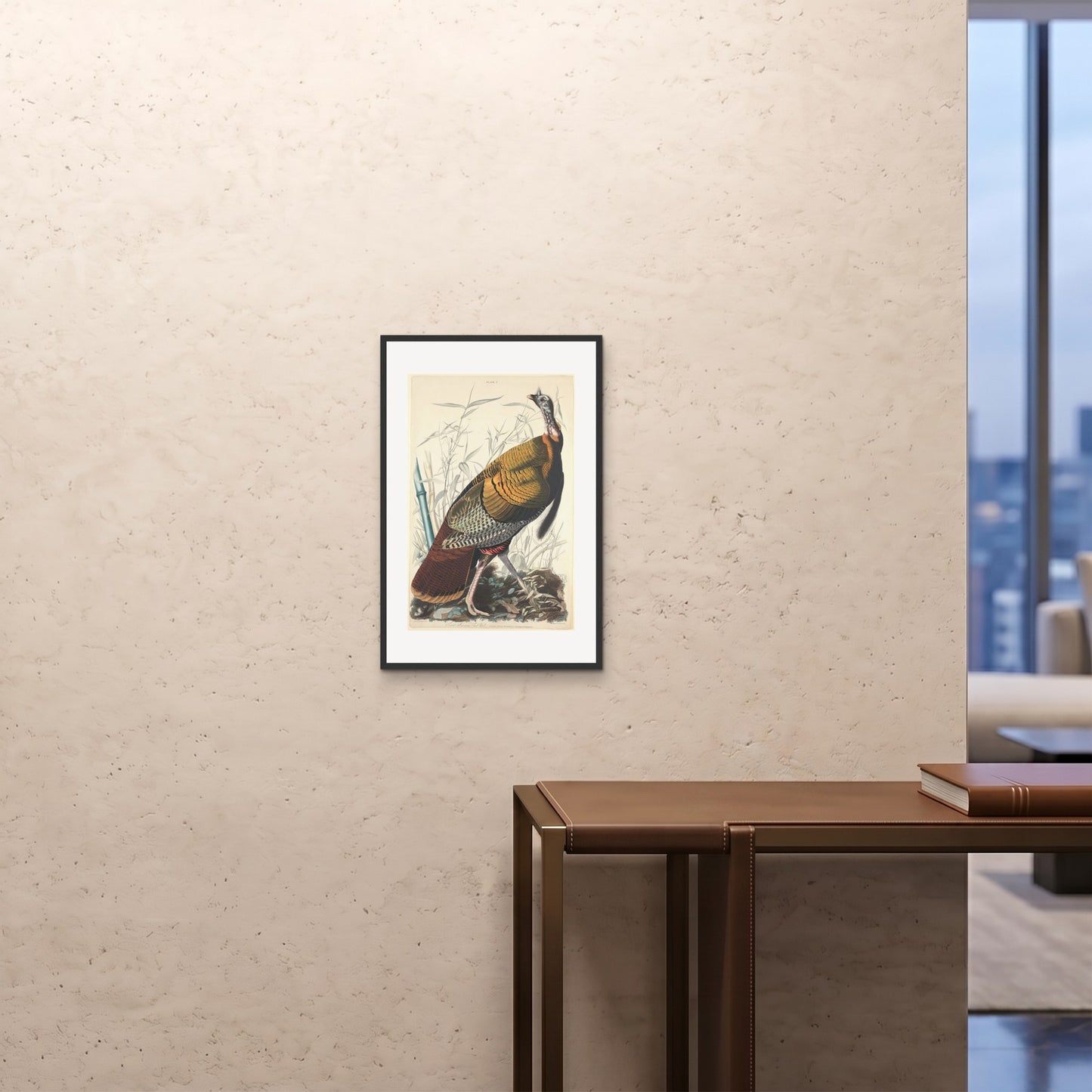 Orlonzo - FRAMED PRINT BLACK 16x2440x60cm ROOM