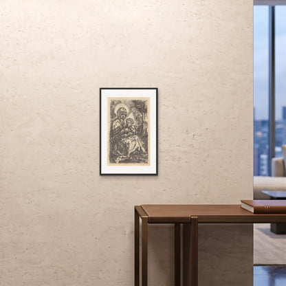 Orlonzo - FRAMED PRINT BLACK 16x2440x60cm ROOM