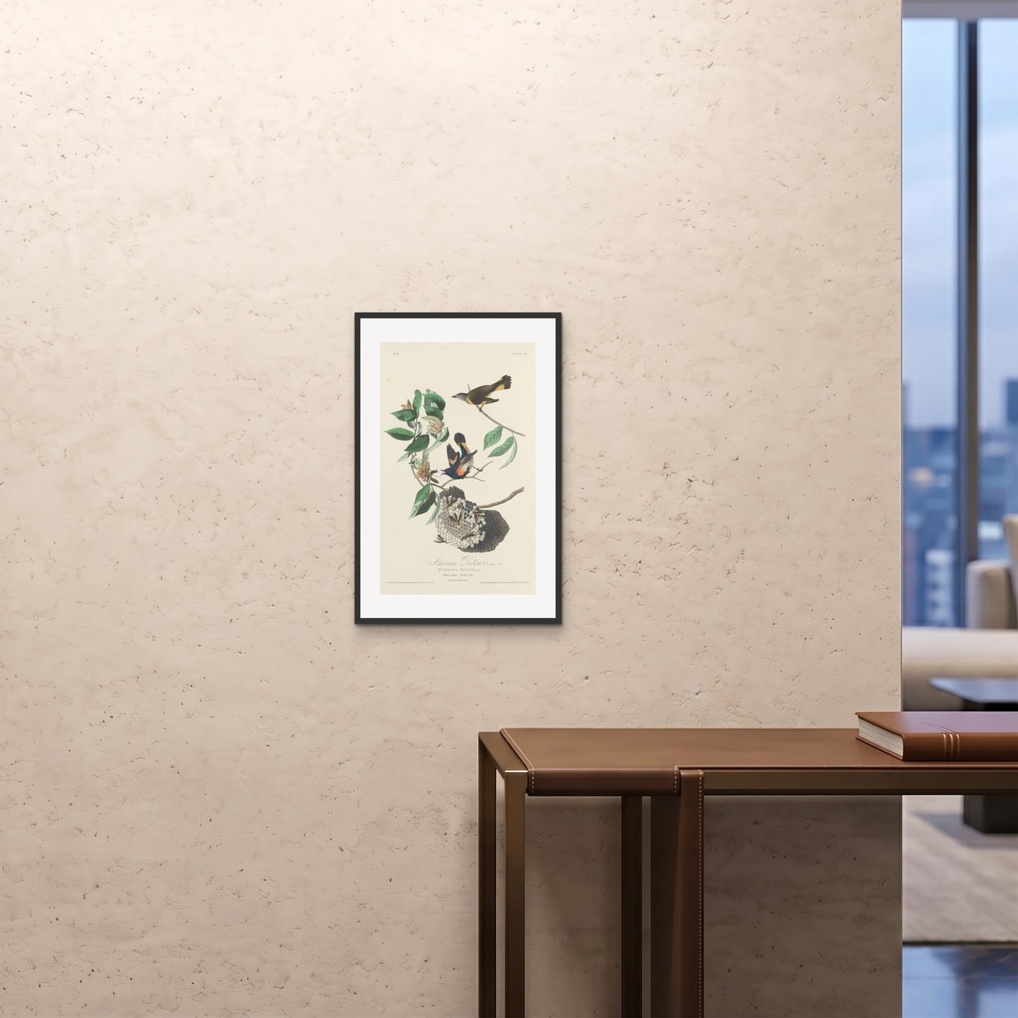 Orlonzo - FRAMED PRINT BLACK 16x2440x60cm ROOM