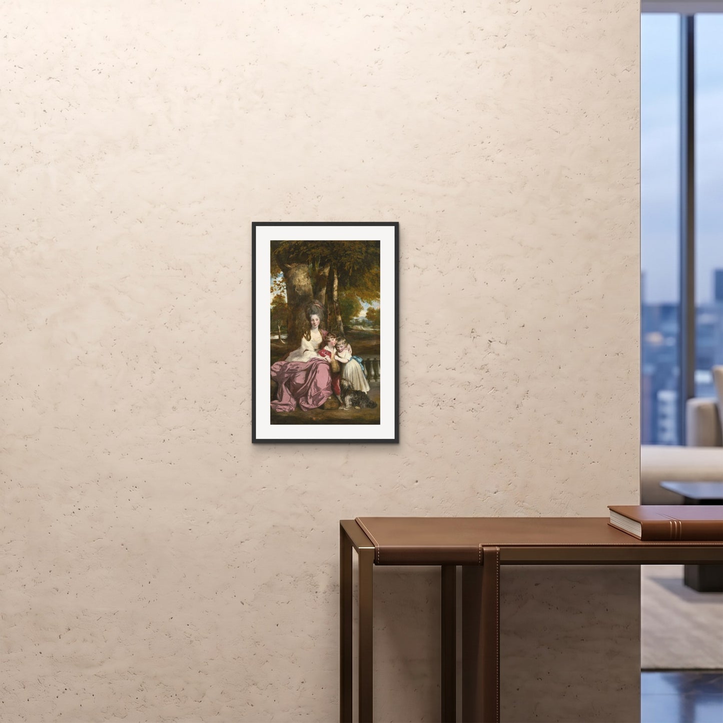 Orlonzo - FRAMED PRINT BLACK 16x2440x60cm ROOM